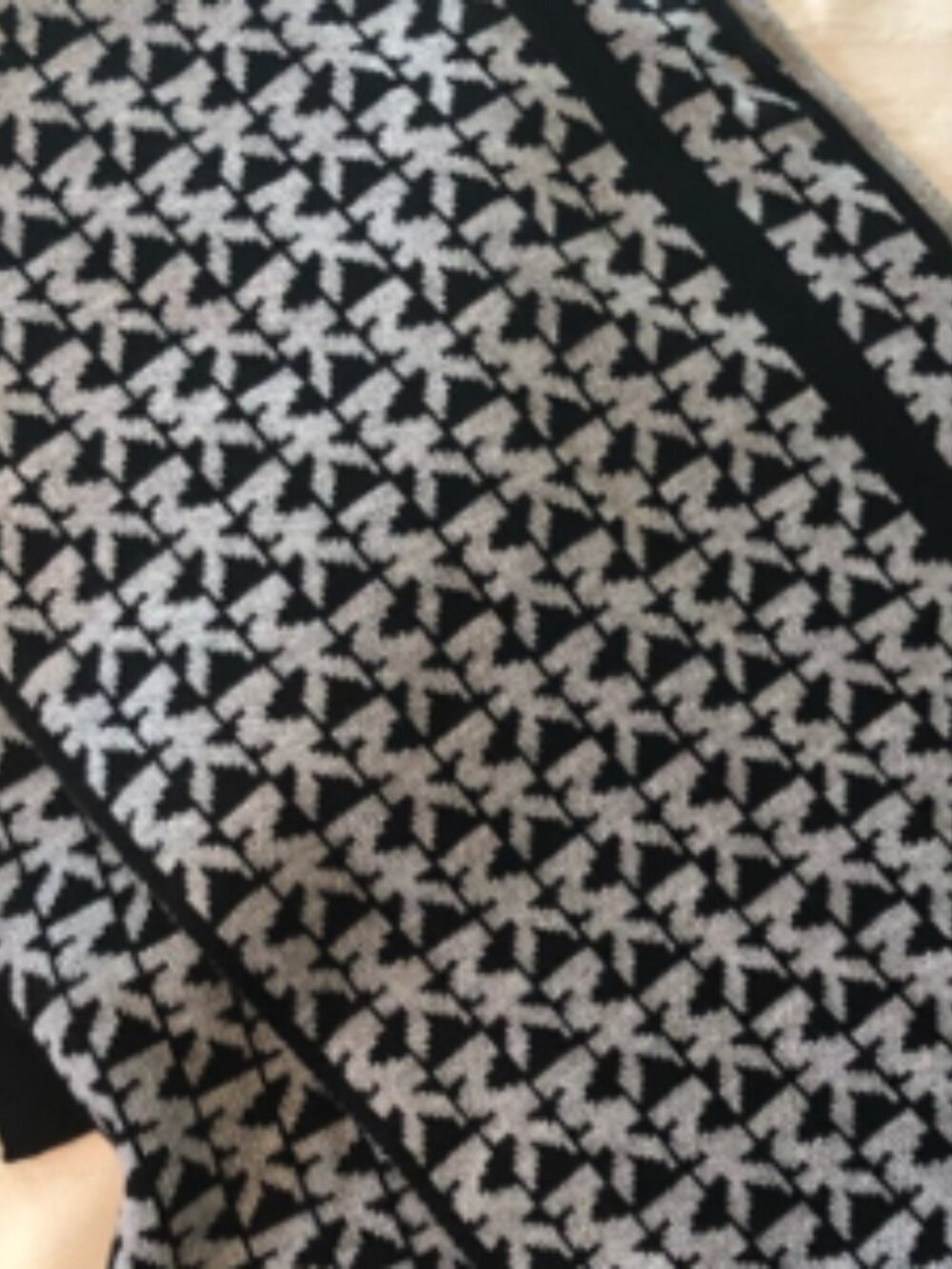 Michael Kors Black & Silver Scarf